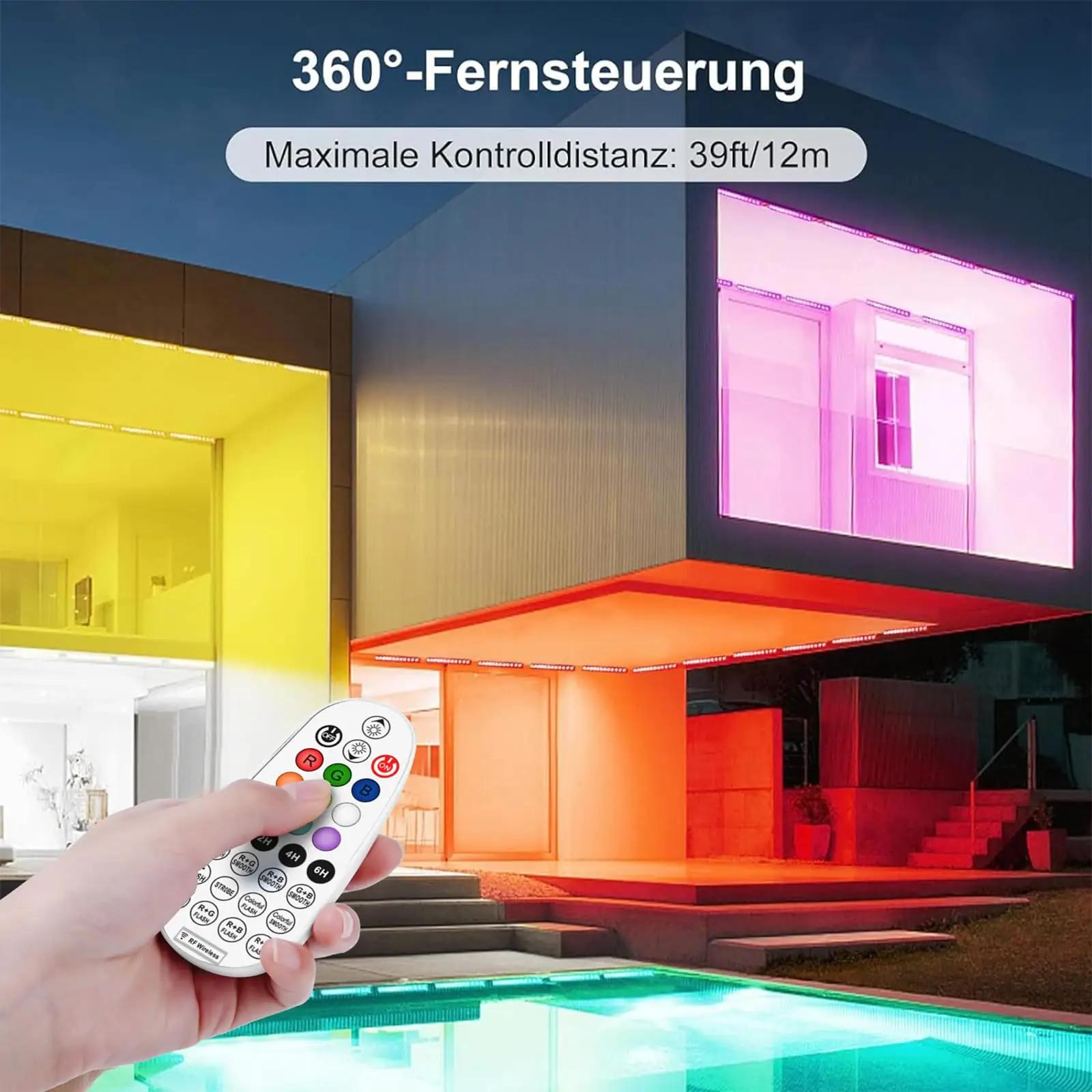 Linke vastupidav välisvalgustus 42W RGB komplekt – detailne vaade