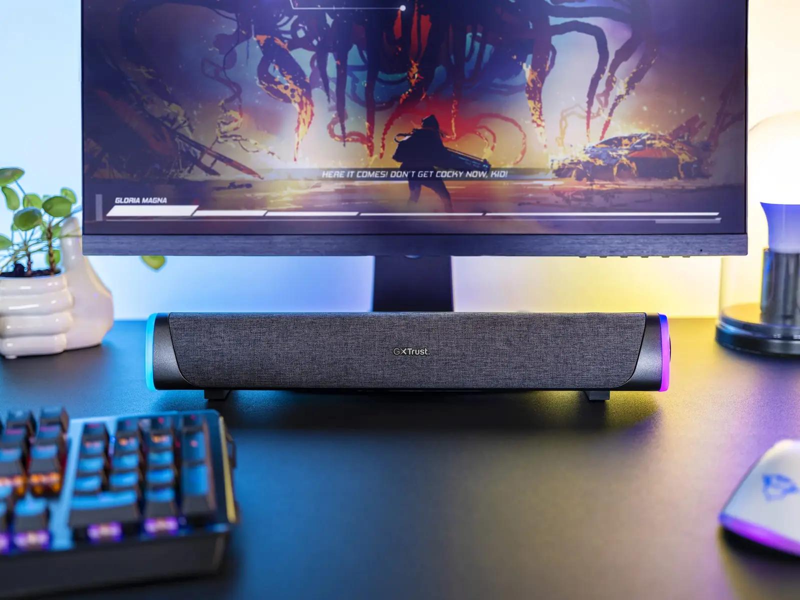Trust Gaming RGB-soundbar — kompaktne heli ja LED-efekt – pilt 6