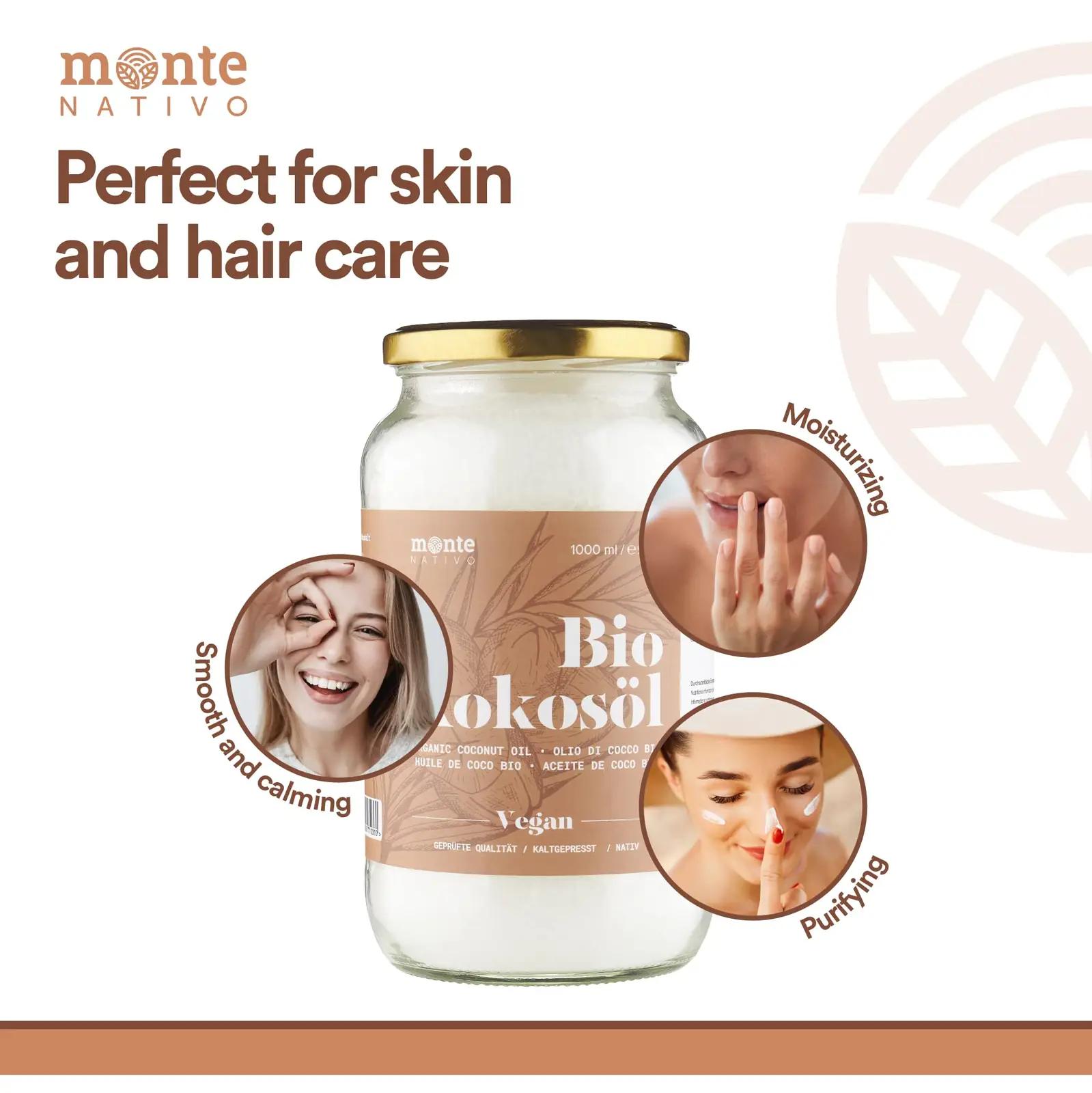 Monte Nativo orgaaniline kookosõli 3×1 l – mitmekülgne kasutus – lisavaade