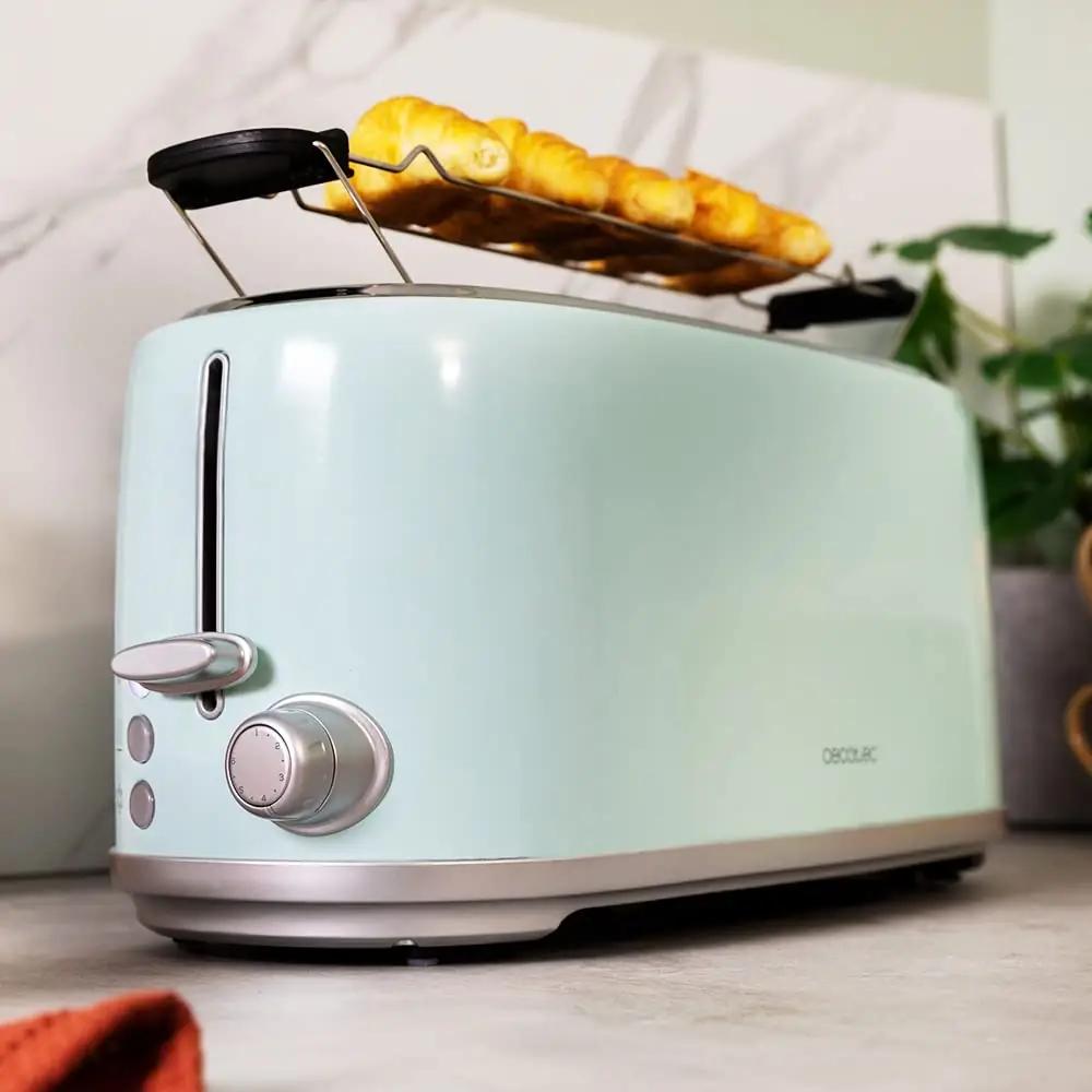 Cecotec sinine roostevaba röster – retro stiil ja 4 viilu – pilt 9