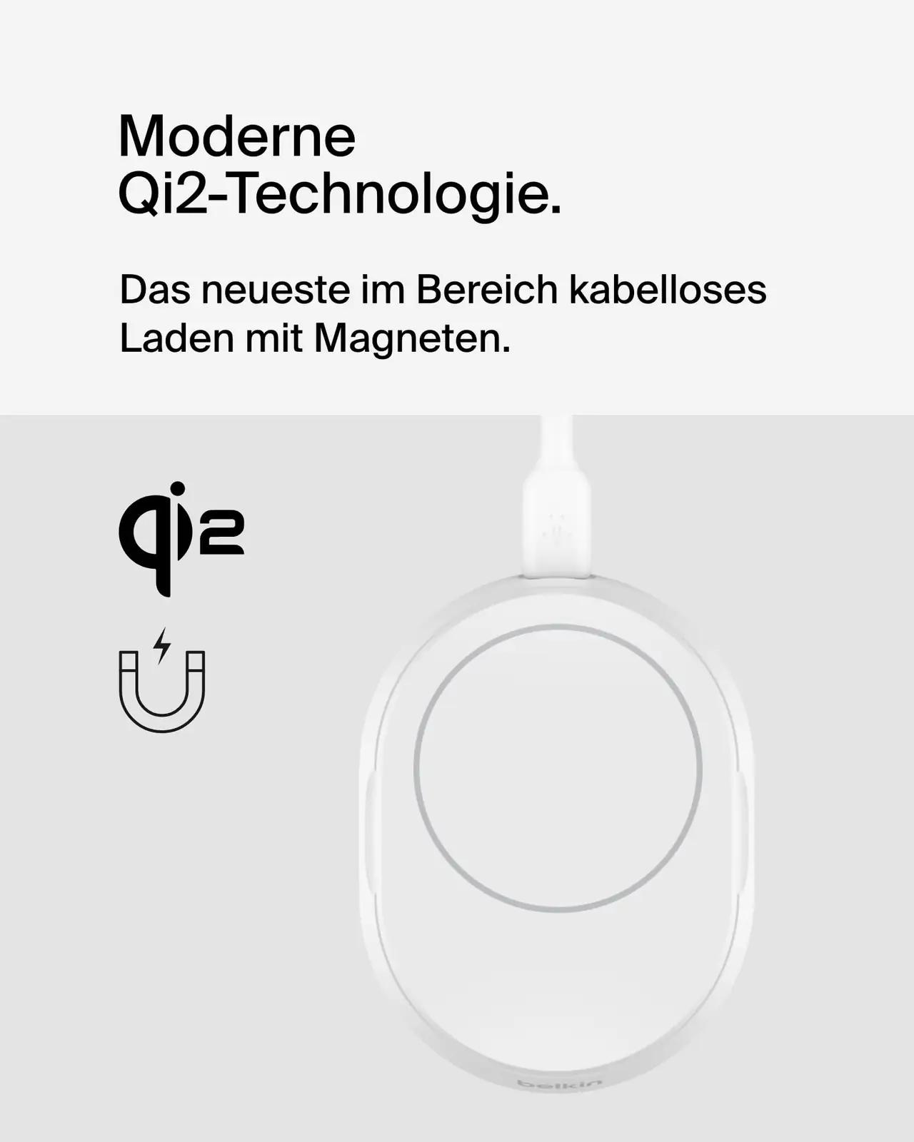 Belkin laadija 15W metallist Qi2 pad koos 20W toiteplokiga – pilt 6