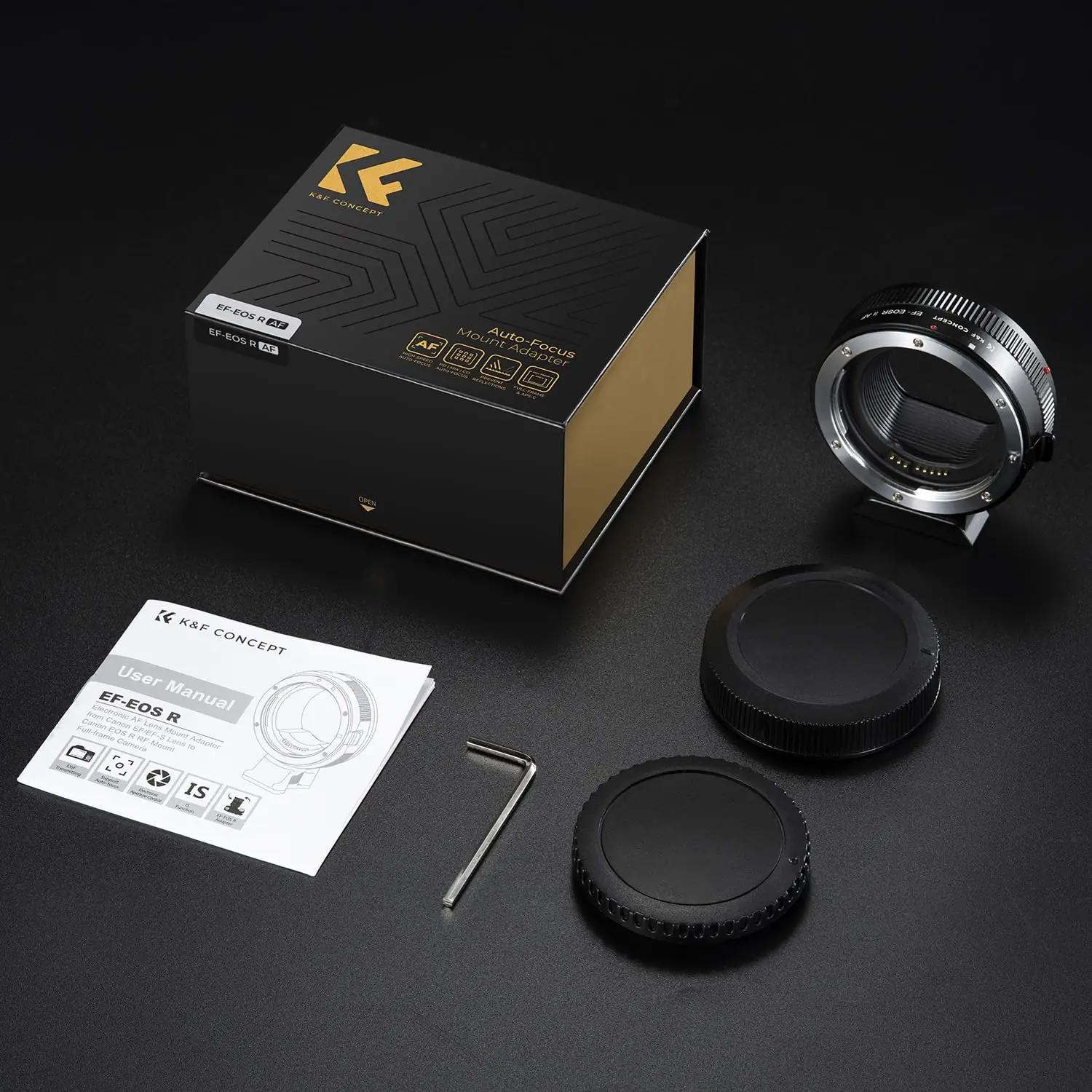 K&F CONCEPT metallist objektiivadapter Canon EF→EOS R – pilt 9