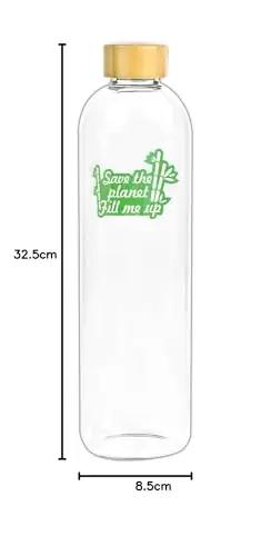 Bioidea klaaspudel 1,5 l bambuskorgiga – ökoloogiline joogipudel – pilt 7