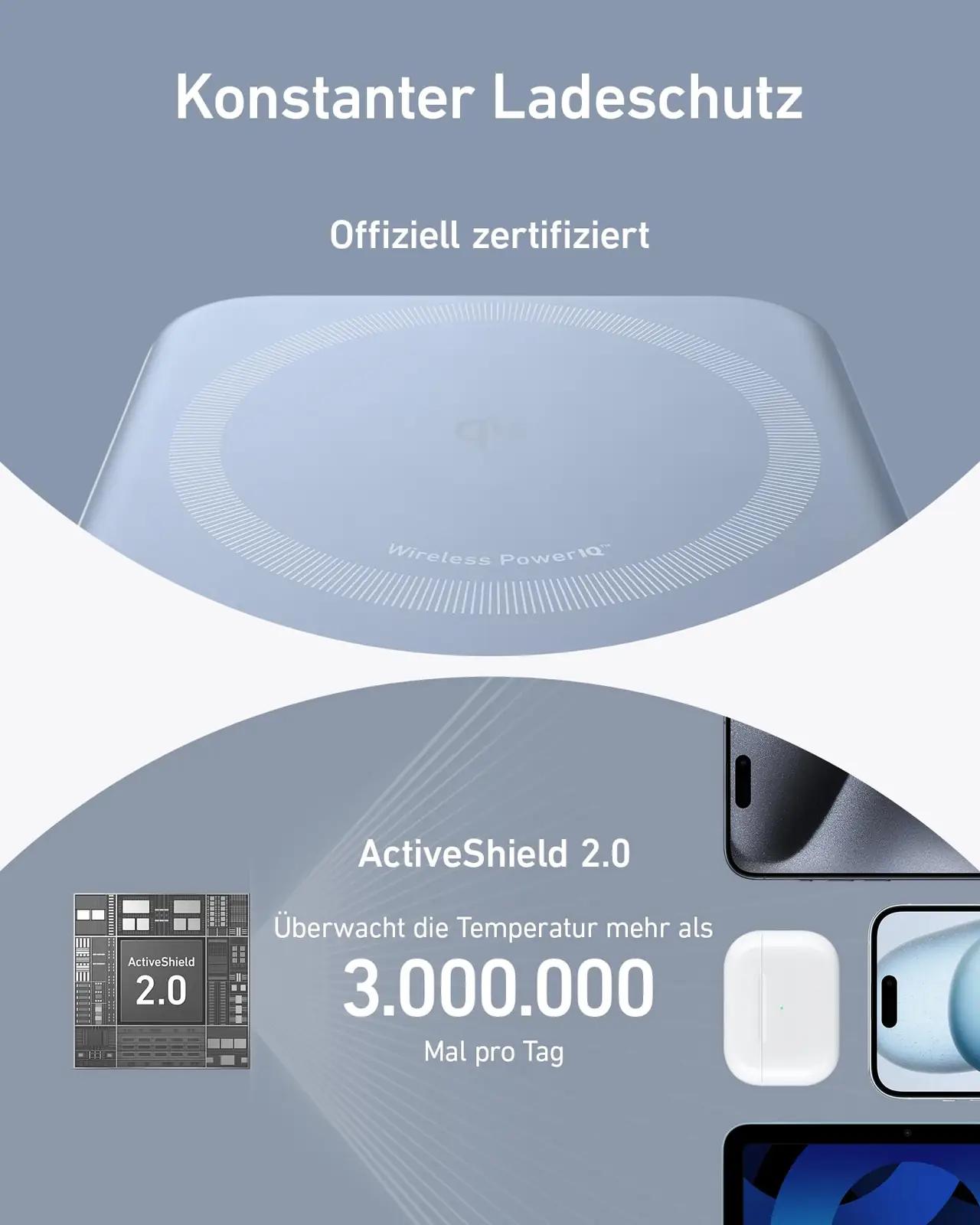 Anker MagGo 10 000 mAh magnetiline akutõstja — kiirlaadija ja – pilt 6