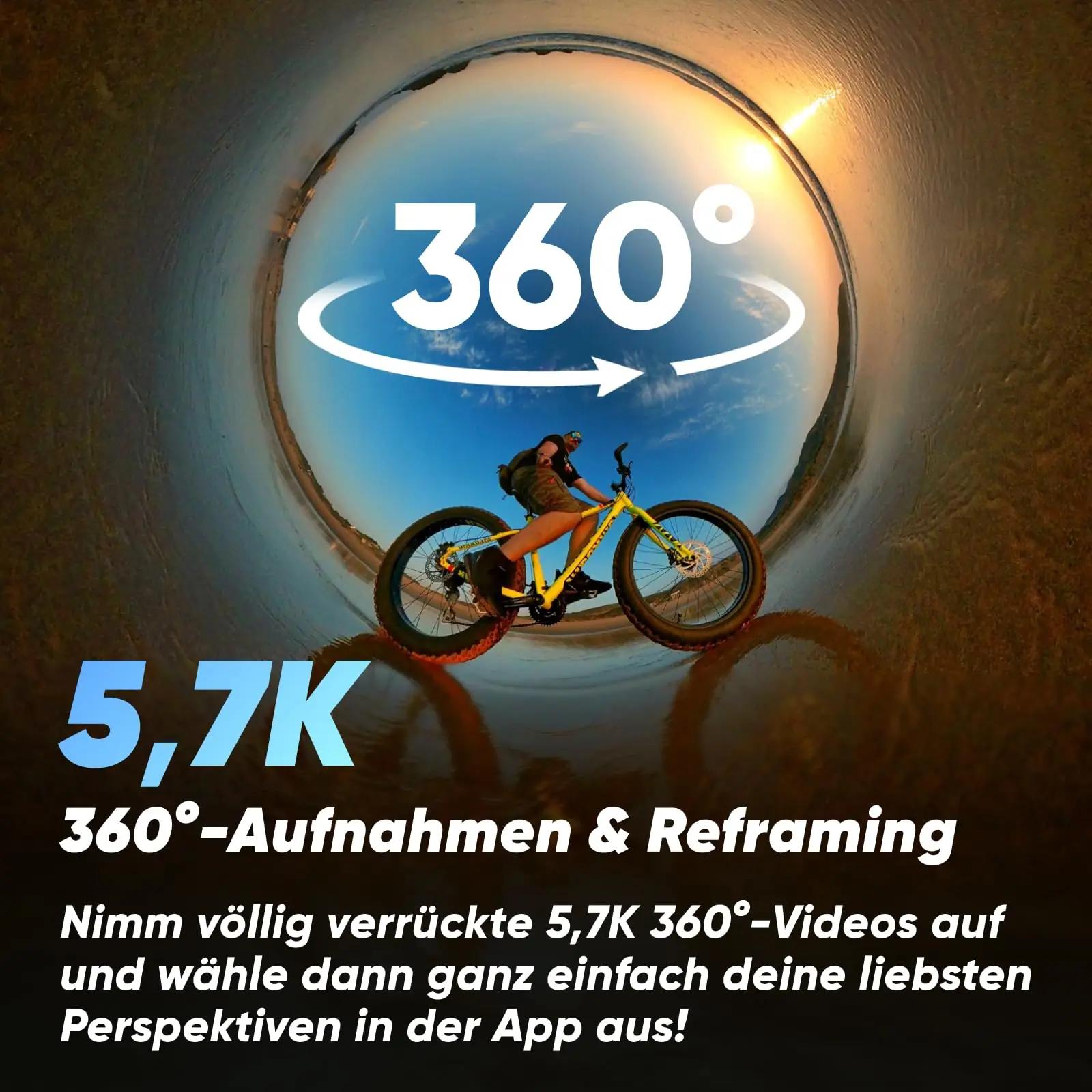 Insta360 veekindel 360° kaamera komplekt – detailne vaade