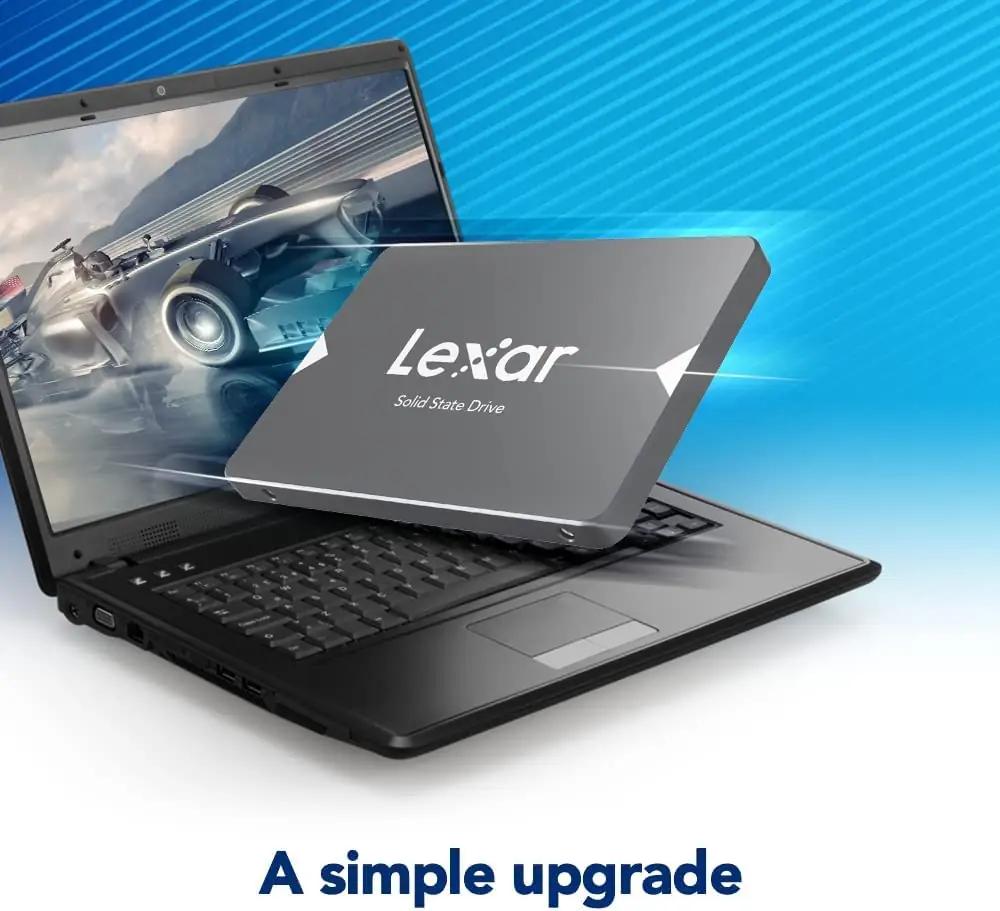 Lexar kiire 2,5″ SATA SSD 512GB – usaldusväärne salvestus – pakend ja tarvikud