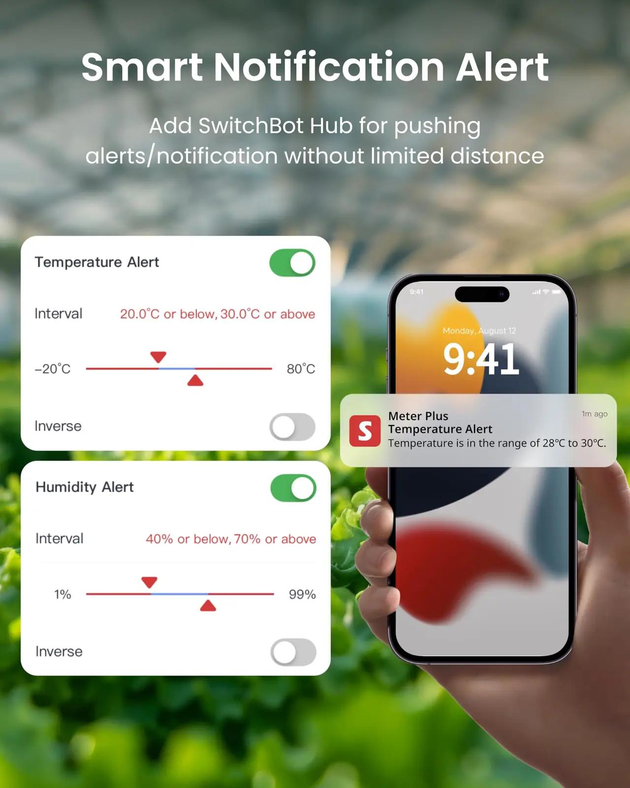 SwitchBot sisetemperatuuri ja niiskuseandur – kasutusnäide