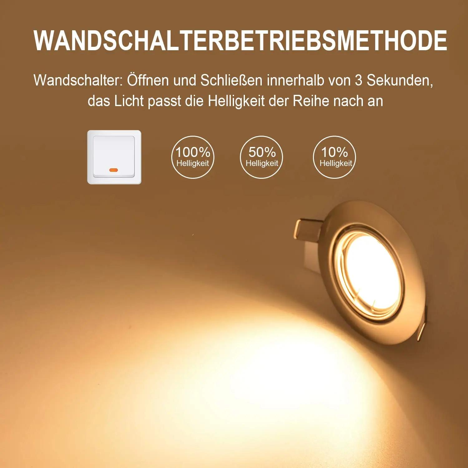Allesgute LED süvistatavad spotid 6-kohaline komplekt – pilt 6