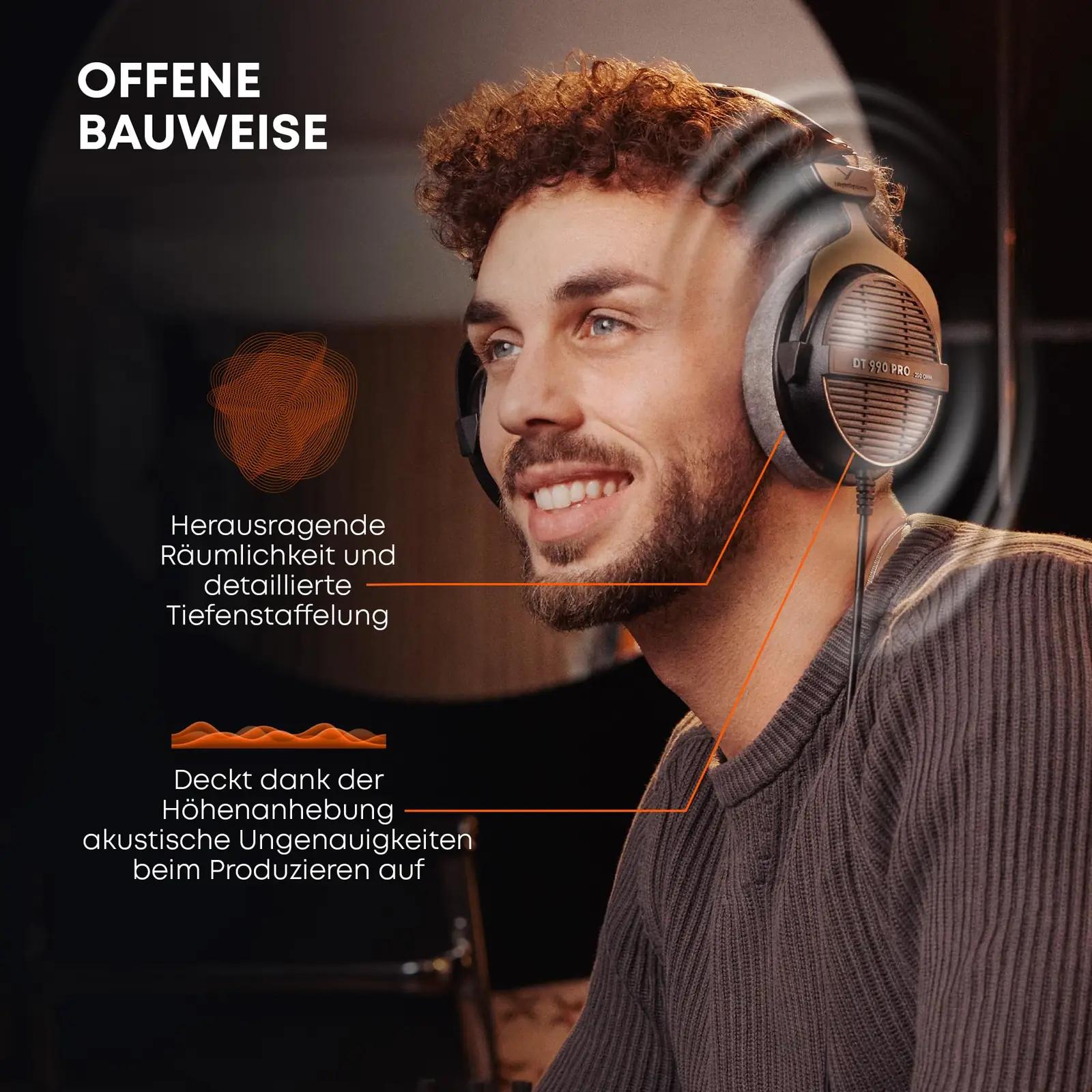 beyerdynamic must veluurist stuudiopeakomplekt – DT 990 PRO – pilt 6