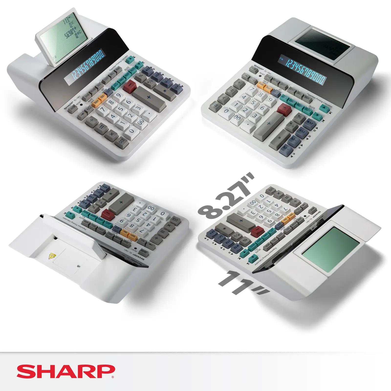 SHARP laualaskur EL-1901 valge plastist praktiline abimees – pilt 7