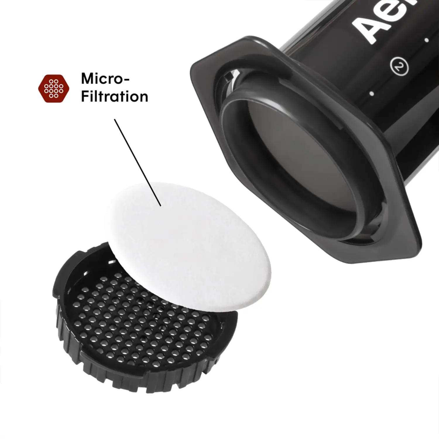 AeroPress XL kohvipress – kaasaskantav, vastupidav ja kiire – pakend ja tarvikud