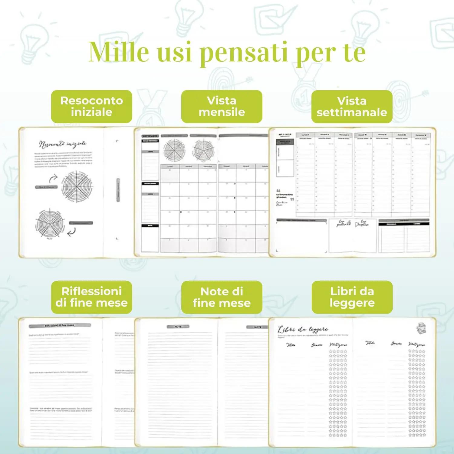Life Planner Plan It, Do It! – pastellvioletne 12-kuuline planner – lisavaade