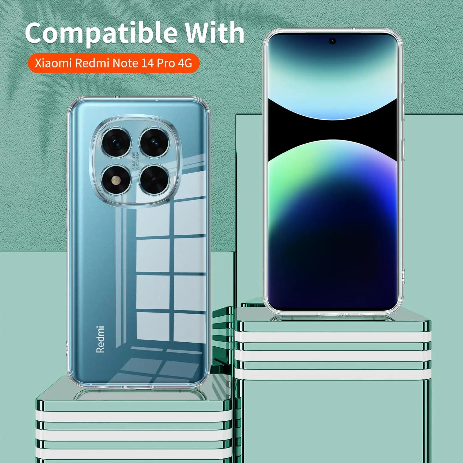 Phoona õhuke kaitsekate Redmi Note 14 Pro 4G — kerge TPU – detailne vaade