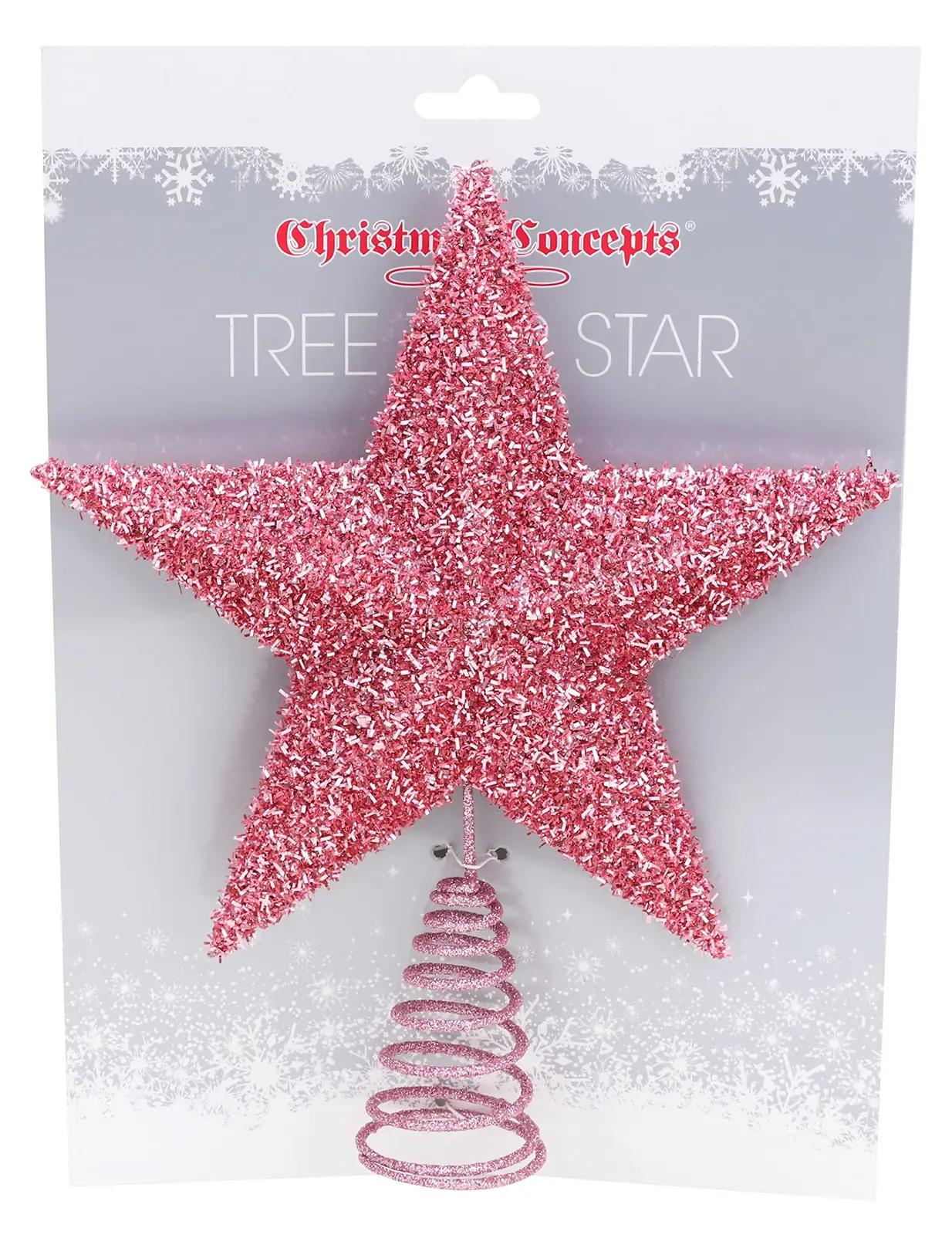 Christmas Concepts elegantne puu-otsak ornament (Baby Pink) – pilt 7