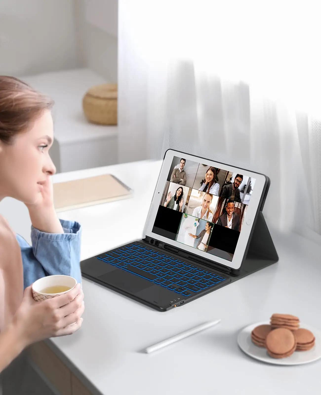 CHESONA kaitsekest klaviatuuriga iPad 10.2 — vastupidav ABS – pilt 7