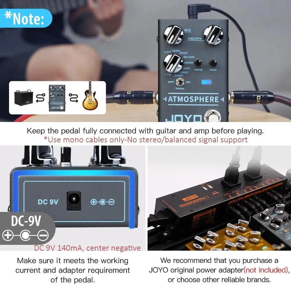 JOYO alumiinium reverb-pedaal kitarrile — atmosfääriline heli – kasutusnäide