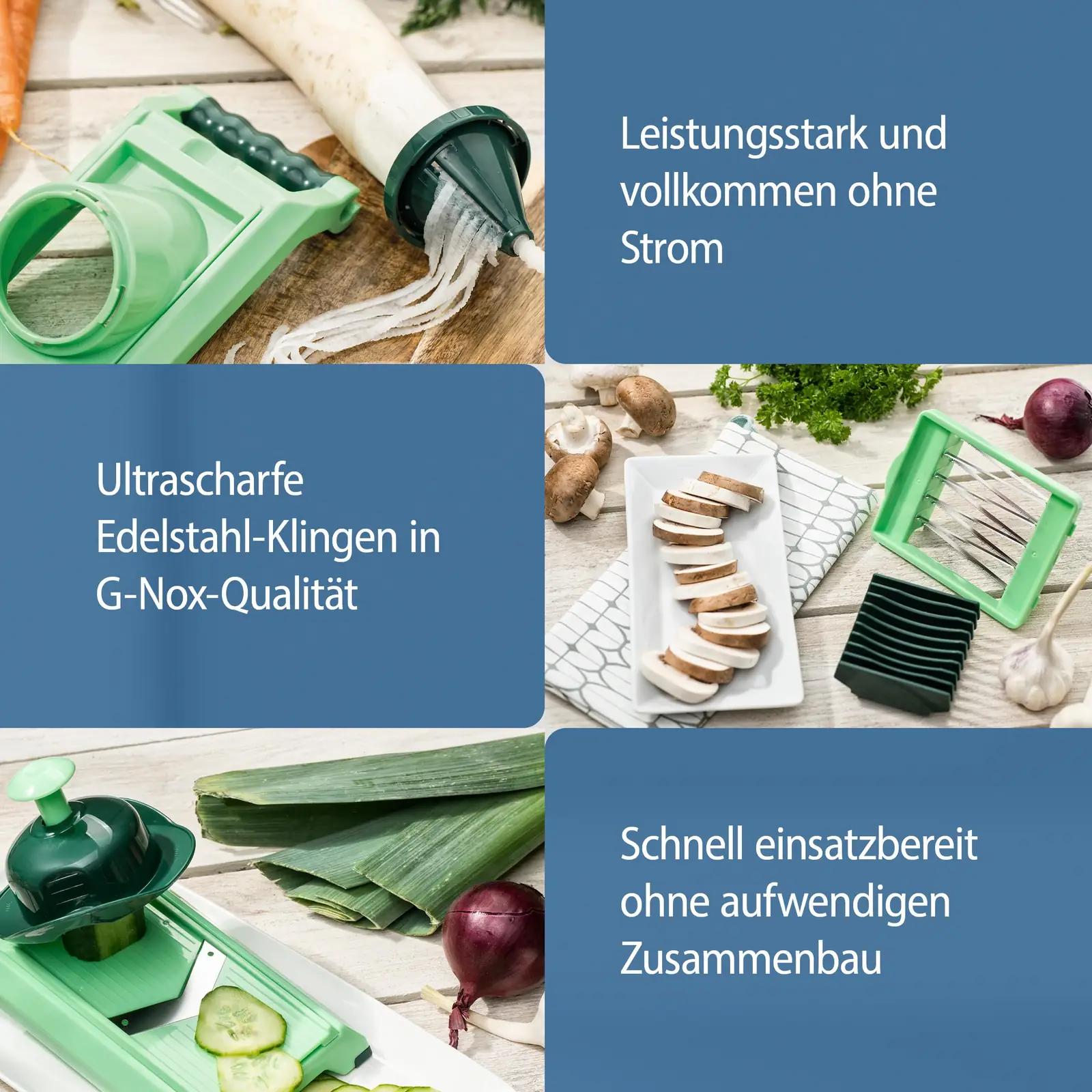 Genius roostevaba köögiriist – mitmeotstarbeline Nicer Dicer – pakend ja tarvikud