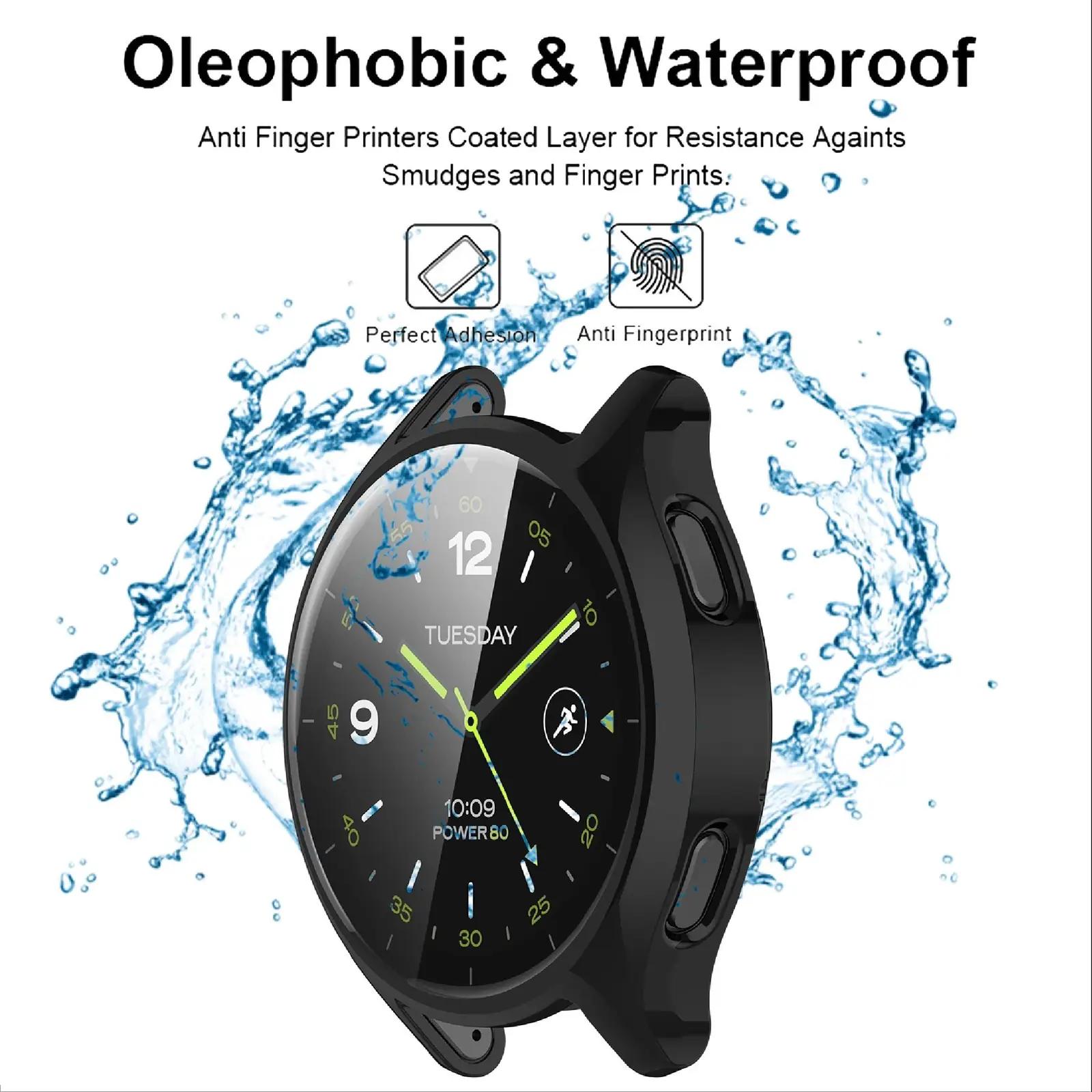 GIOPUEY pehme TPU kaitse Xiaomi Watch 2 jaoks, komplekt – kasutusnäide