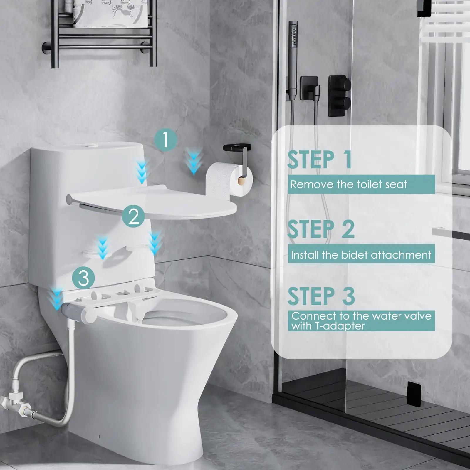 Couleeur veetõhus sanitaarne bidet-kate valge – pakend ja tarvikud