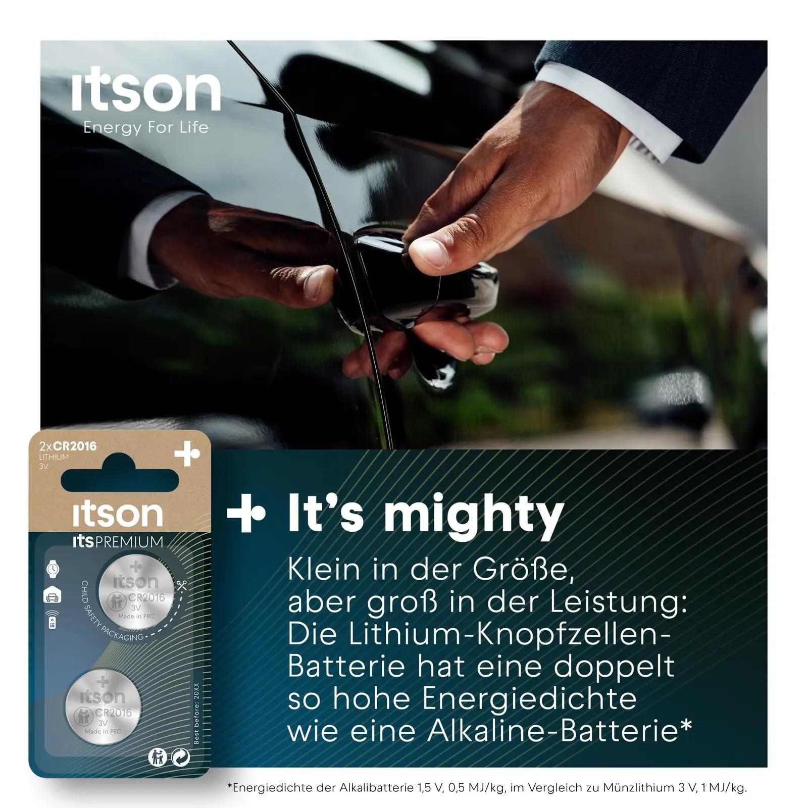 ITSON vastupidav CR2016 lithium-patarei — pikk säilivus ja sobiv – kasutusnäide