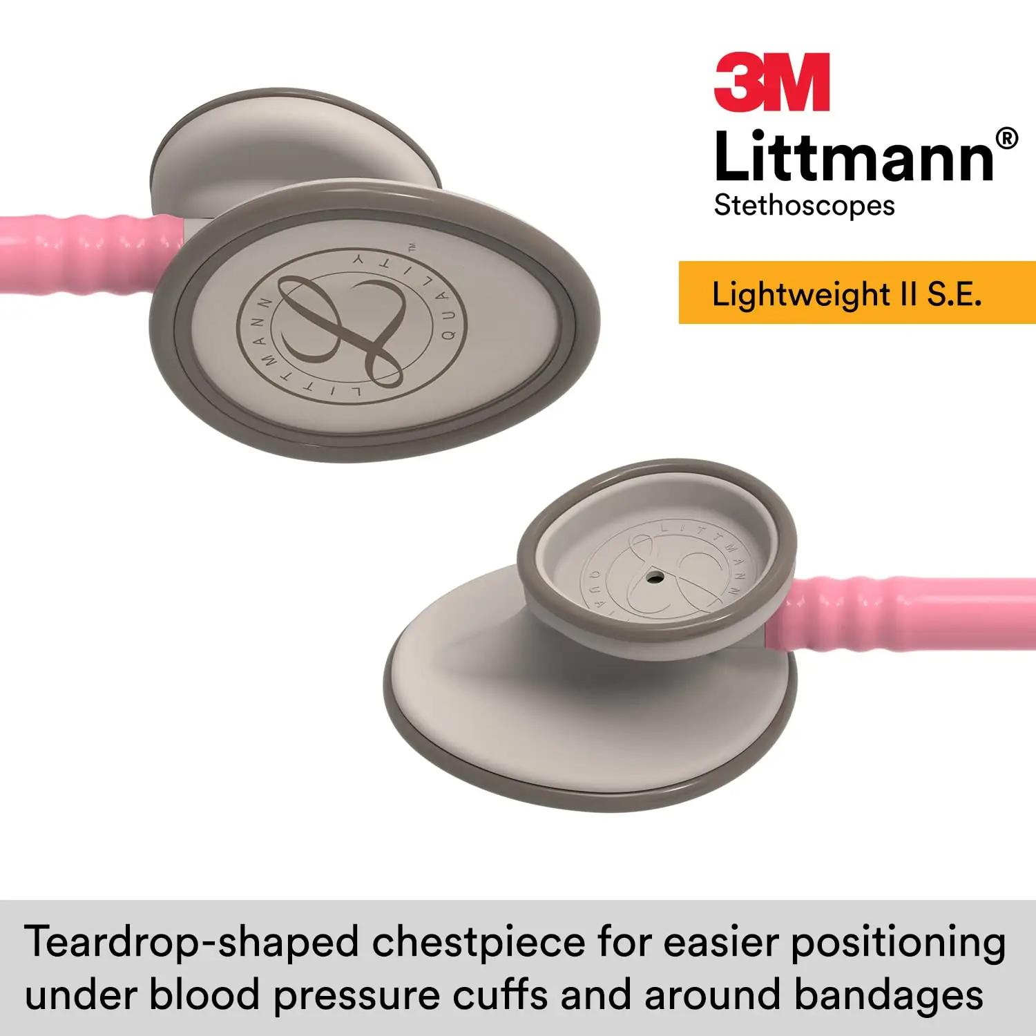 3M Littmann kerge stetoskoop perlmuttroosa — mugav hoolduses – pakend ja tarvikud
