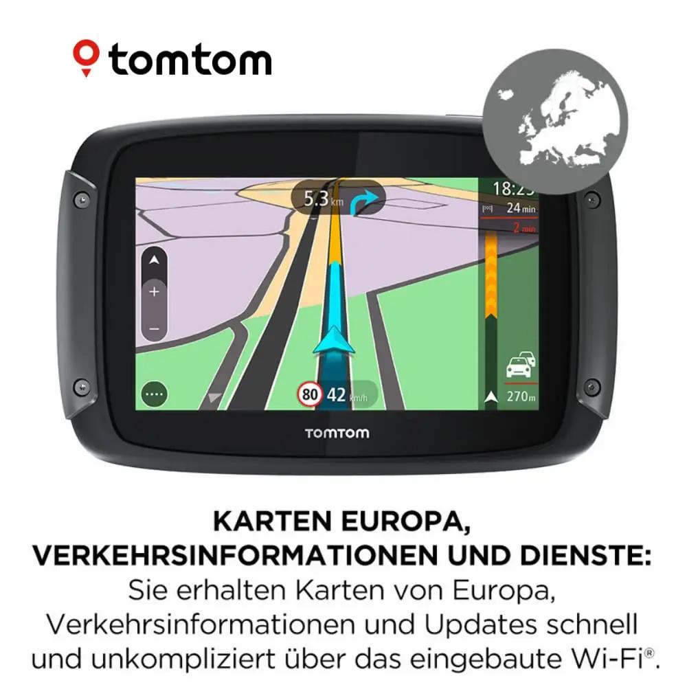 TomTom mootorratta GPS Rider 500 — vastupidav 4,3″ navigaator – detailne vaade