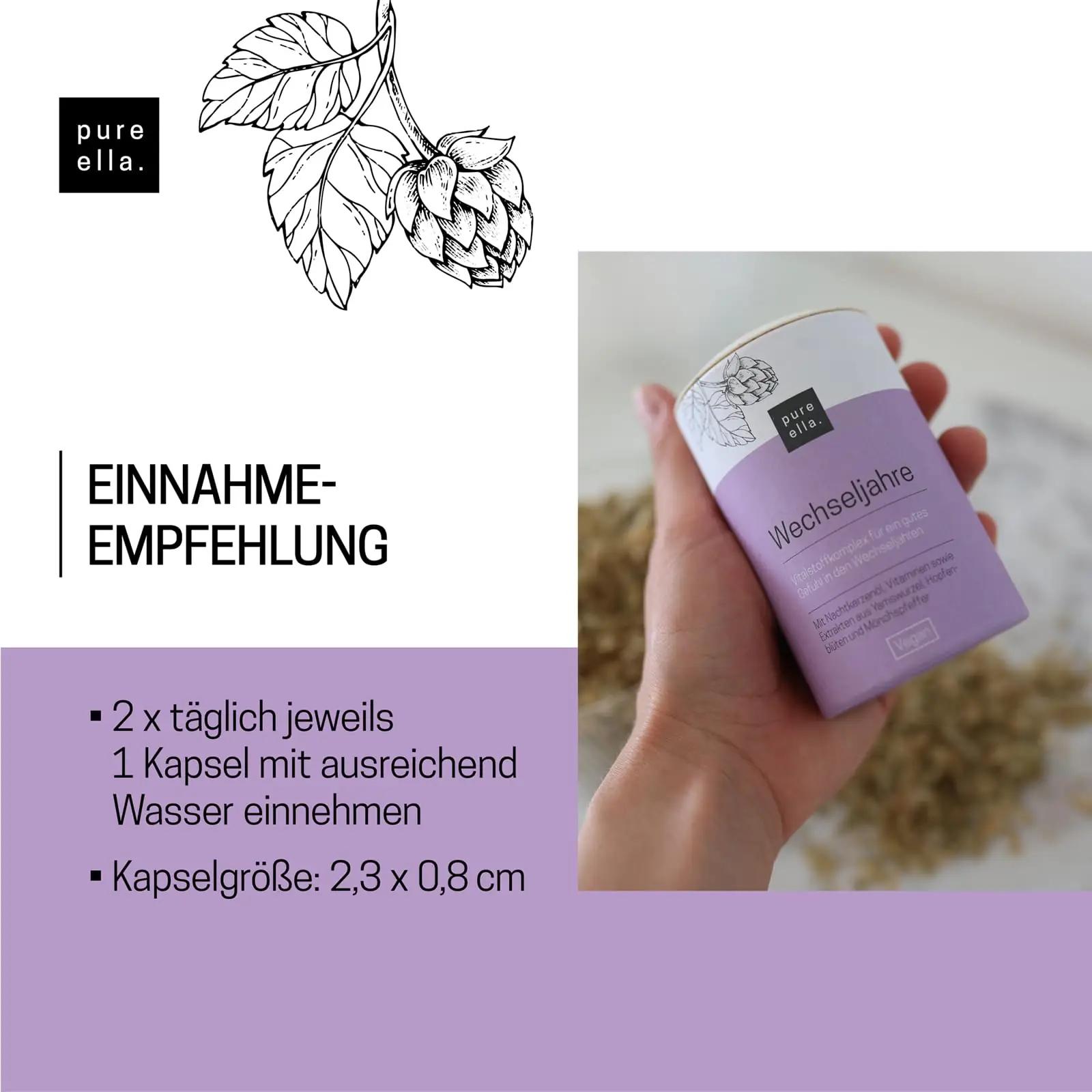 PURE ELLA looduslik menopausi kompleks — trio kapslit 180 – pilt 8