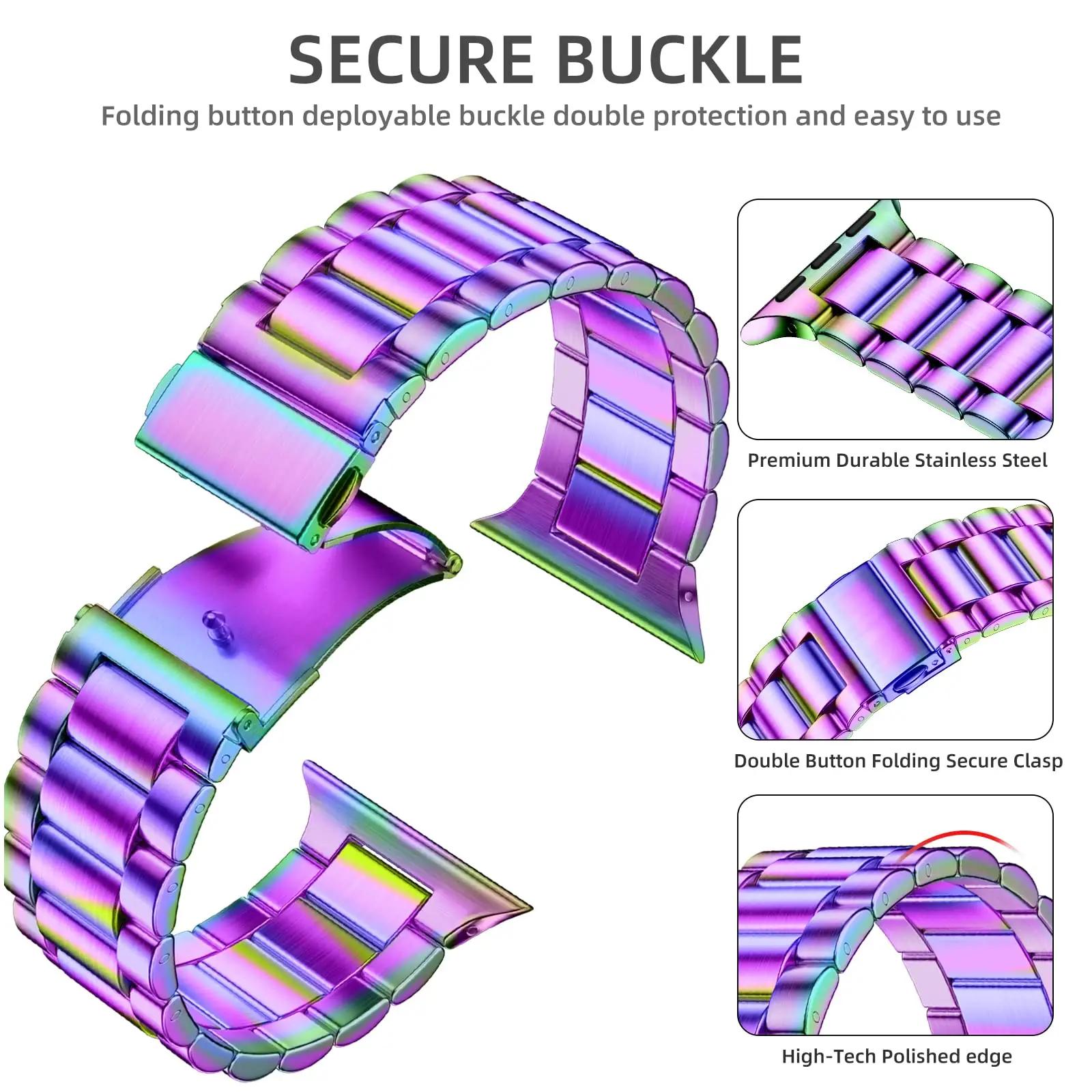 Netolo roostevaba metallrihm Apple Watchile — elegants ja – detailne vaade