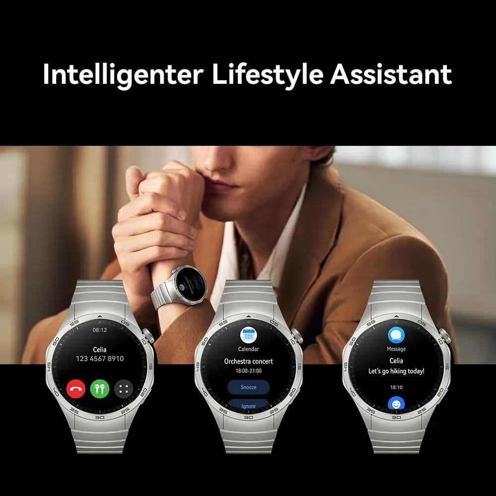 HUAWEI nahast rihmaga nutikell — stiilne 46 mm, pikk aku – pilt 7