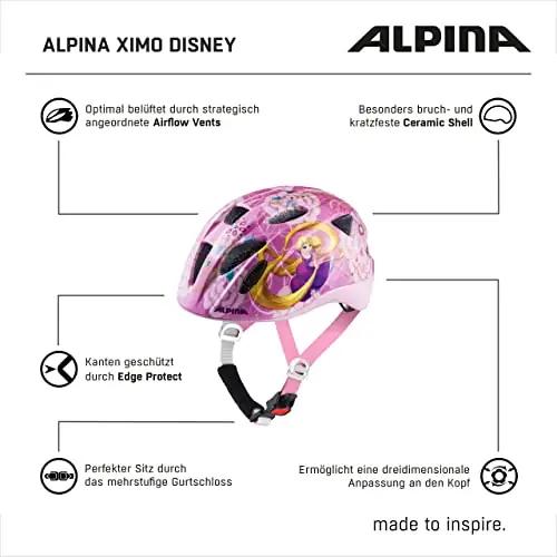 ALPINA lastetsükkelkiiver Rapunzel läikiv — kerge ja turvaline – pilt 6