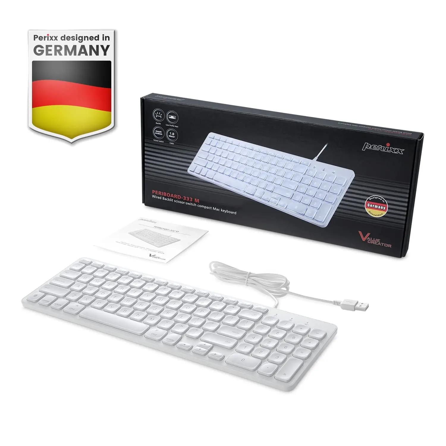 Perixx ergonoomiline USB-klaviatuur taustvalgustusega – pilt 7
