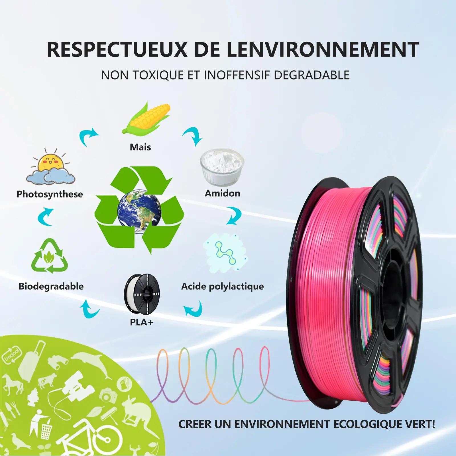 iBOSS PLA+ seide filament – siledus ja erksad värvid – lisavaade