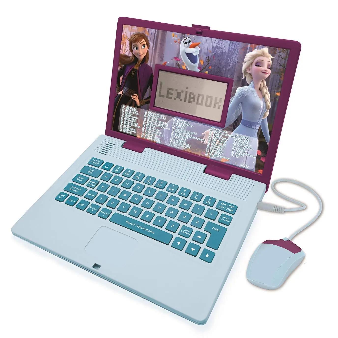 Lexibook Frozen II õppiv sülearvuti lastele – kahekeelne mänguõpe – detailne vaade