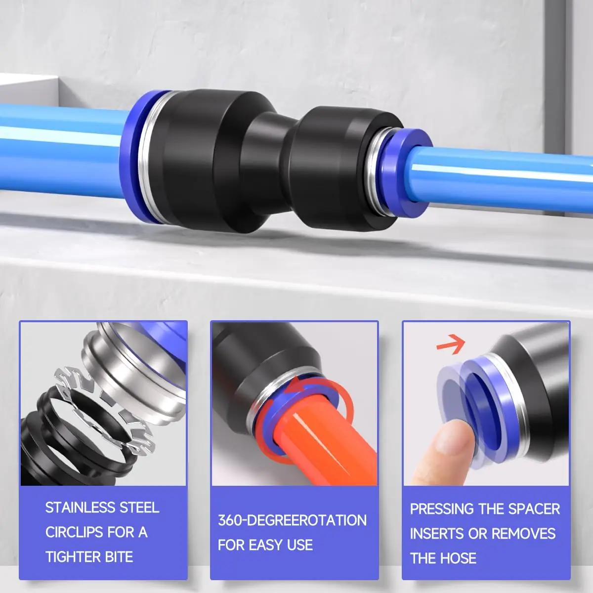 Bwintech vastupidav plastikust kiire ühendaja – 10–16 mm – lisavaade