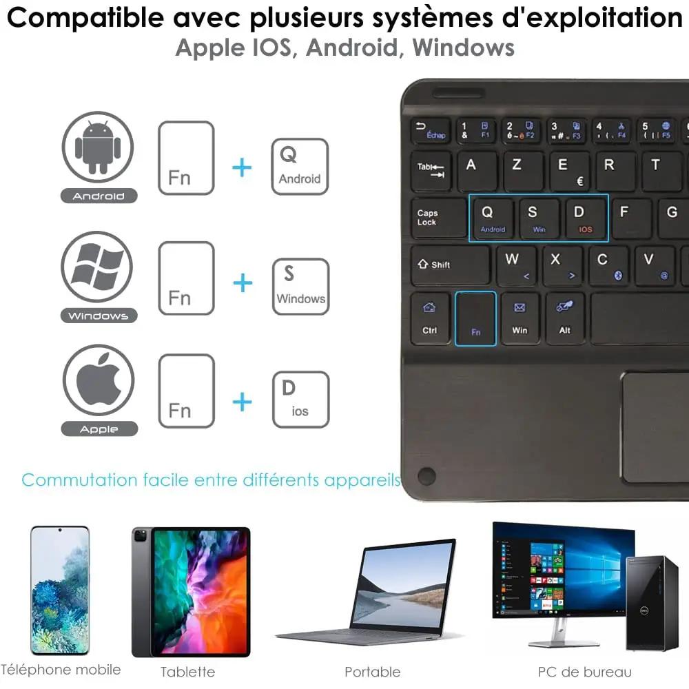 TECHGEAR kerge ABS-klaviatuur koos puuteplaadiga — töö- ja – pakend ja tarvikud