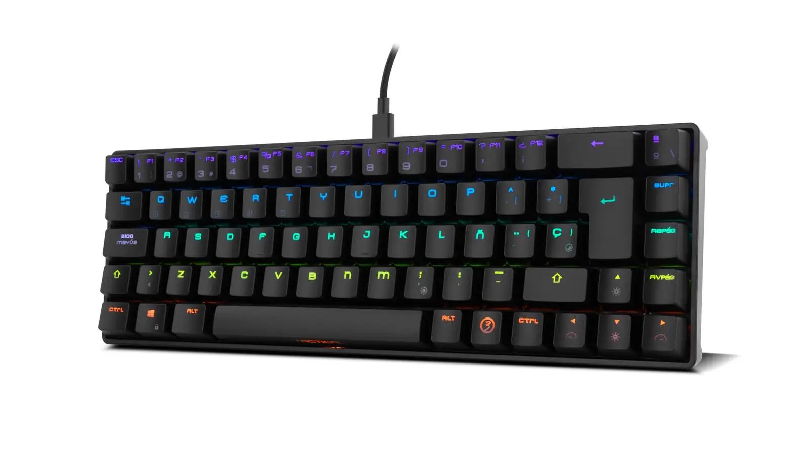 Ozone Gaming Gear taktikaline mehaaniline klaviatuur – detailne vaade