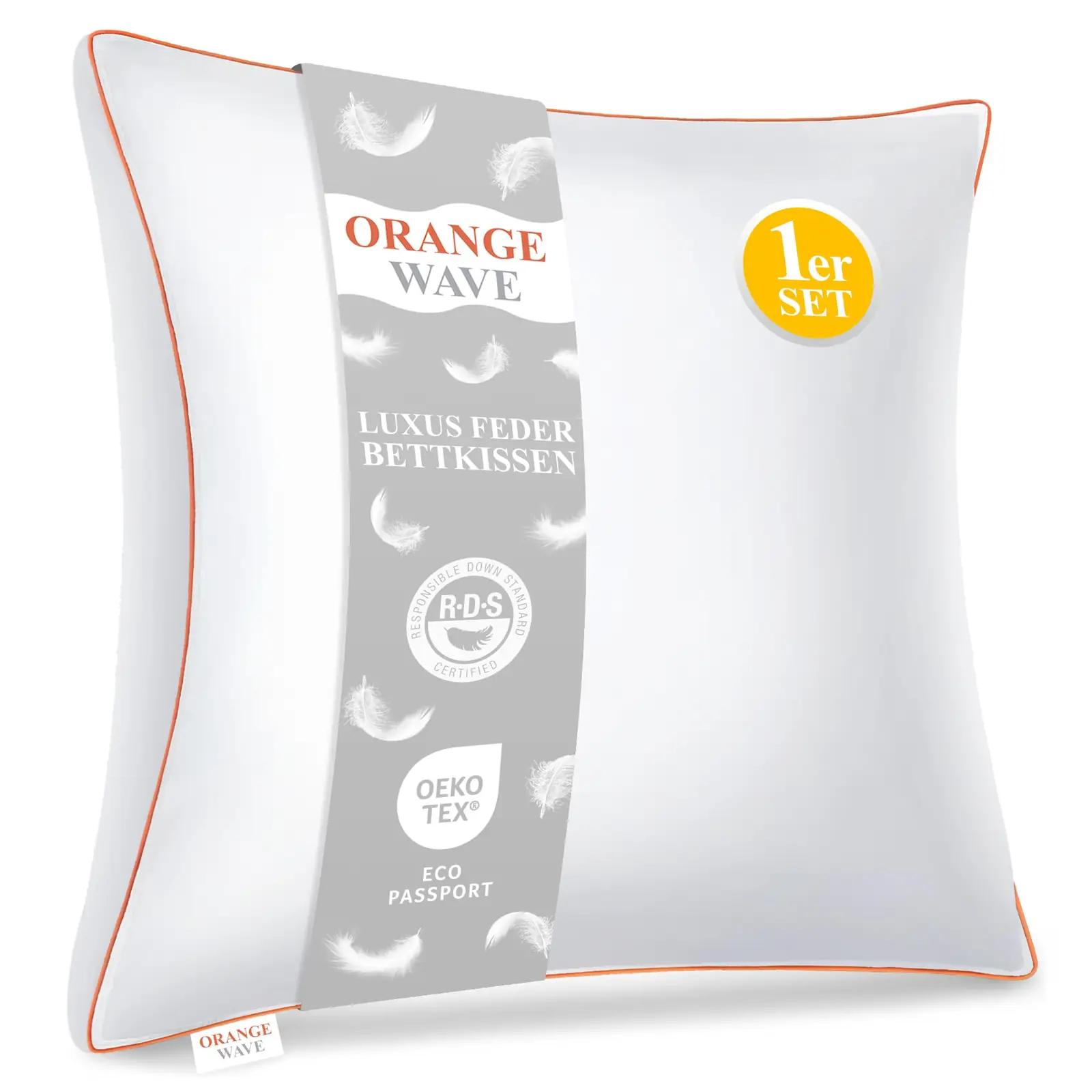 Orange Wave pehme unepadi 80×80 cm — luksuslik ja toetav