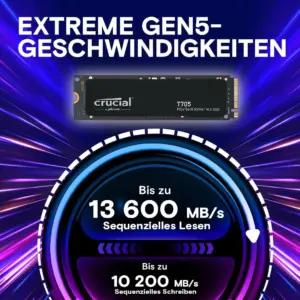 Crucial CT1000T705SSD3 – detailne lähivaade