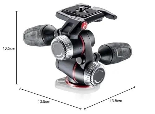 Manfrotto alumiiniumist 3-suunaline peadega statiivipea – pilt 9