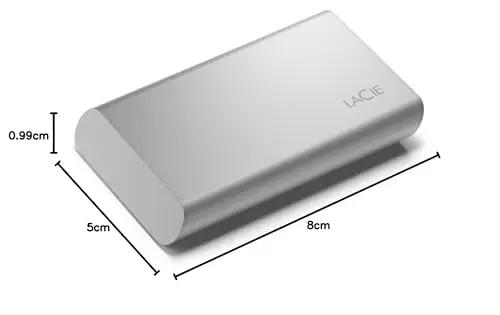 LaCie Moon Silver 1TB kaasaskantav SSD — kiire varukoopia – pilt 11