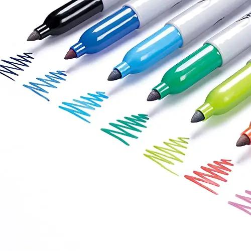 Sharpie vastupidav oranž marker 12-komplekt – püsiv tint – pakend ja tarvikud