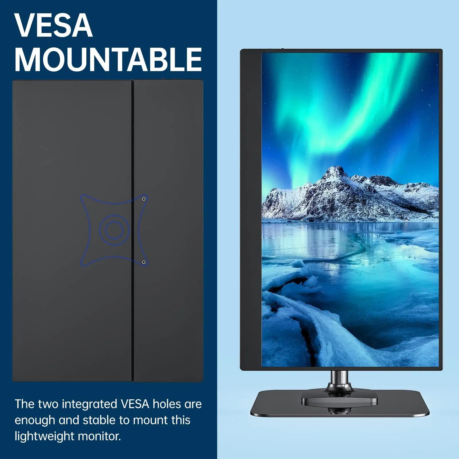 cocopar kaasaskantav USB-C 15,6″ FHD monitor nutikasse kestasse – pilt 8