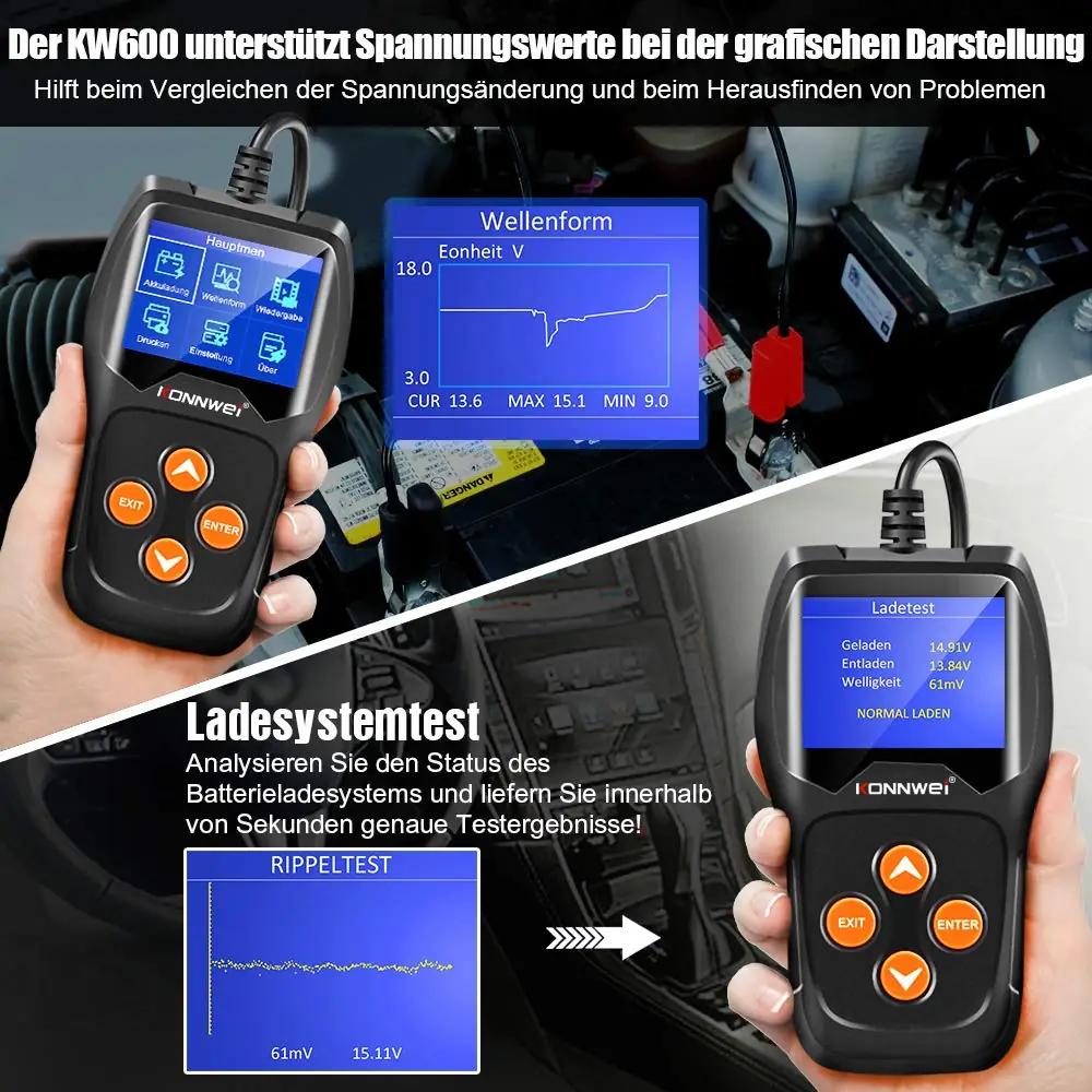 KONNWEI professionaalne akutester — täpne auto- ja paadikasutus – pilt 7