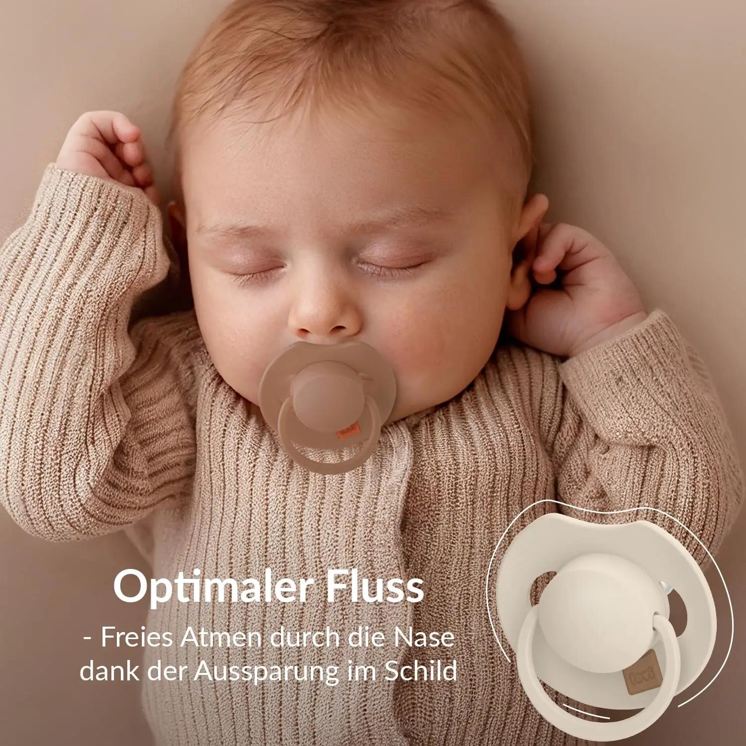 Difrax pehme dynamiline lutipoolik beebile — 0–6 kuud, 2 tk – kasutusnäide