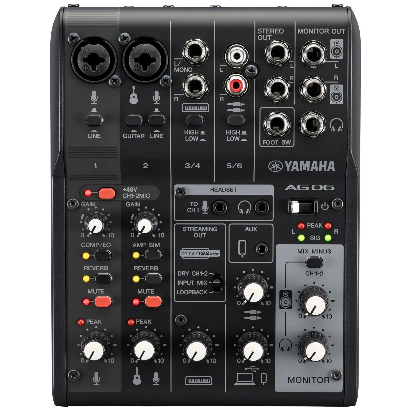 Yamaha AG06MK2 muusikariistad ja dj-seadmed – toote esivaade