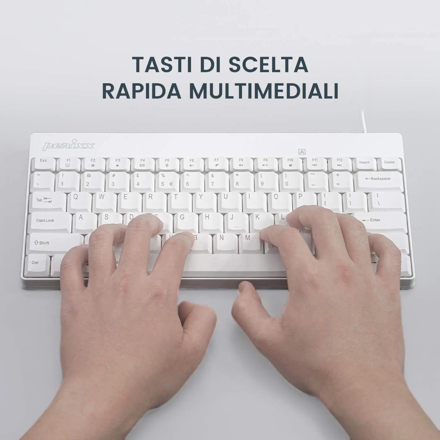 Perixx mugav juhtmega mini-klaviatuur ja hiir komplekt tööks – lisavaade