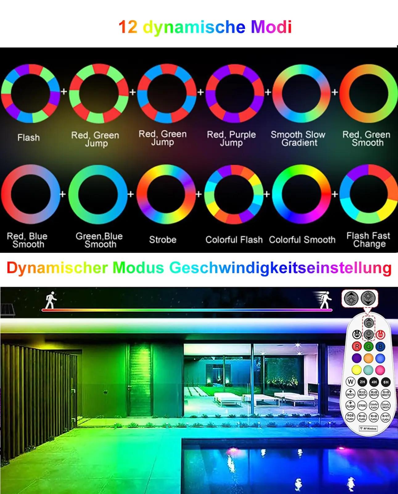 MEIHUA välistingimuste LED-riba — veekindel dekoratiivne valgus – kasutusnäide