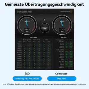 Acasis TBU405PROM1 korpused – detailne lähivaade