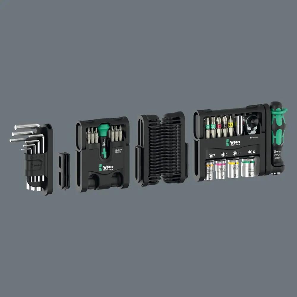 Wera tööriistakomplekt modular — vastupidav teraskingitus – detailne vaade