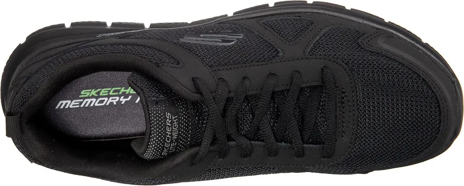 Skechers mugavad mustad nahk‑efektiga vabaajajalatsid 52631 – lisavaade